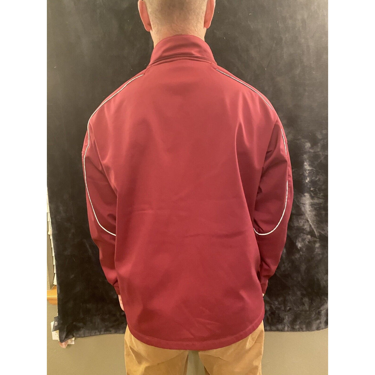 NIKE Team Nike Thick  Fleece Lined Coat Jacket Maroon Warrior Games Men’s Large