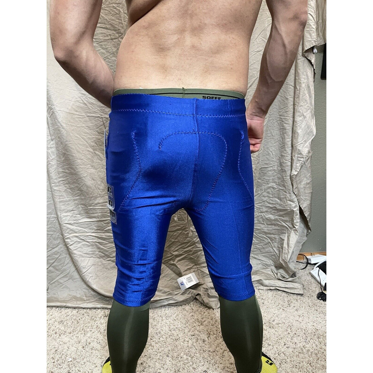 Men's Royal Blue Russell Athletic Football Pants Large