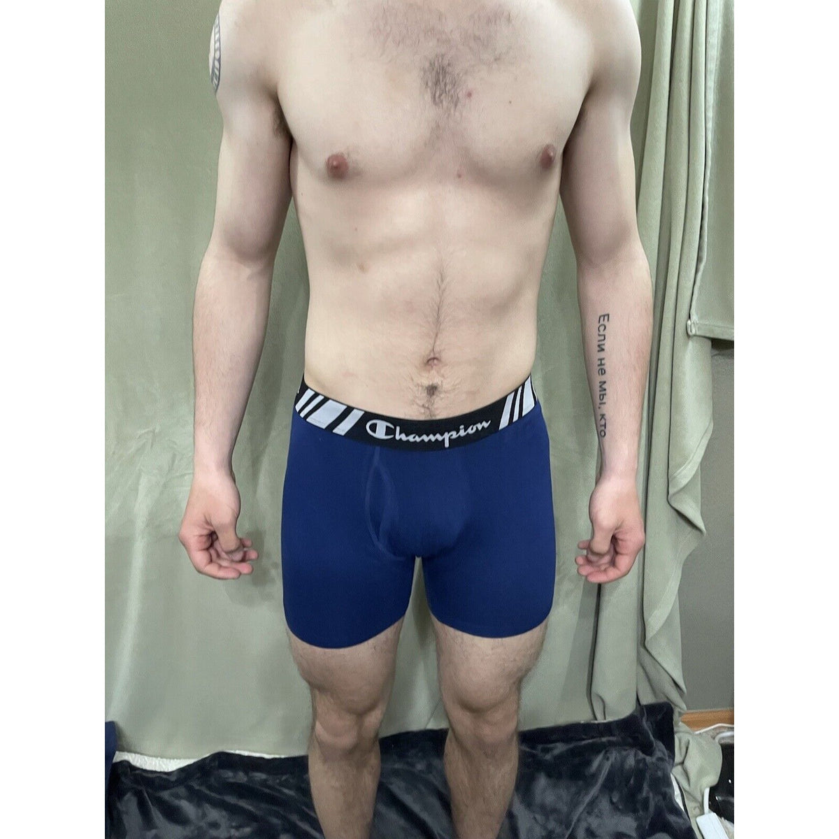 Men’s Champion Royal Blue Boxer Briefs Size Large