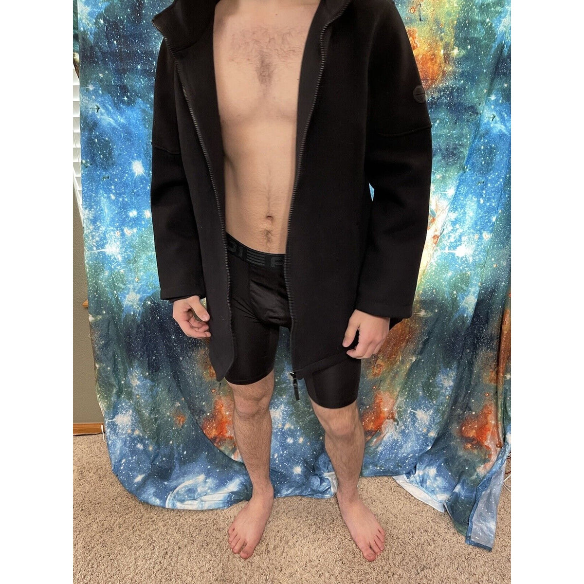 Men's Black Andrew Marc XXL jacket cotton polyester