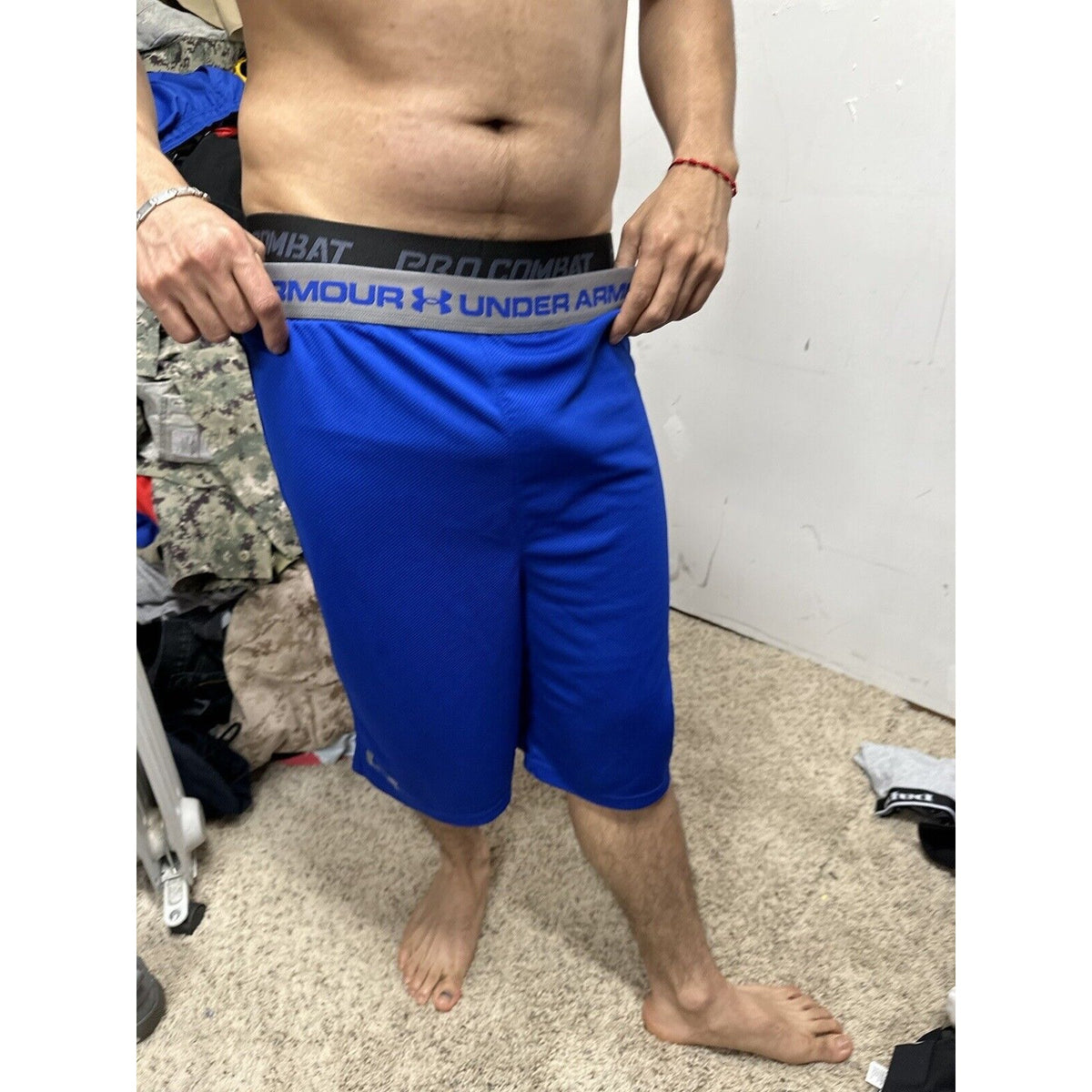 Boy’s Youth xL Under Armour Blue Heatgear Shorts Loose