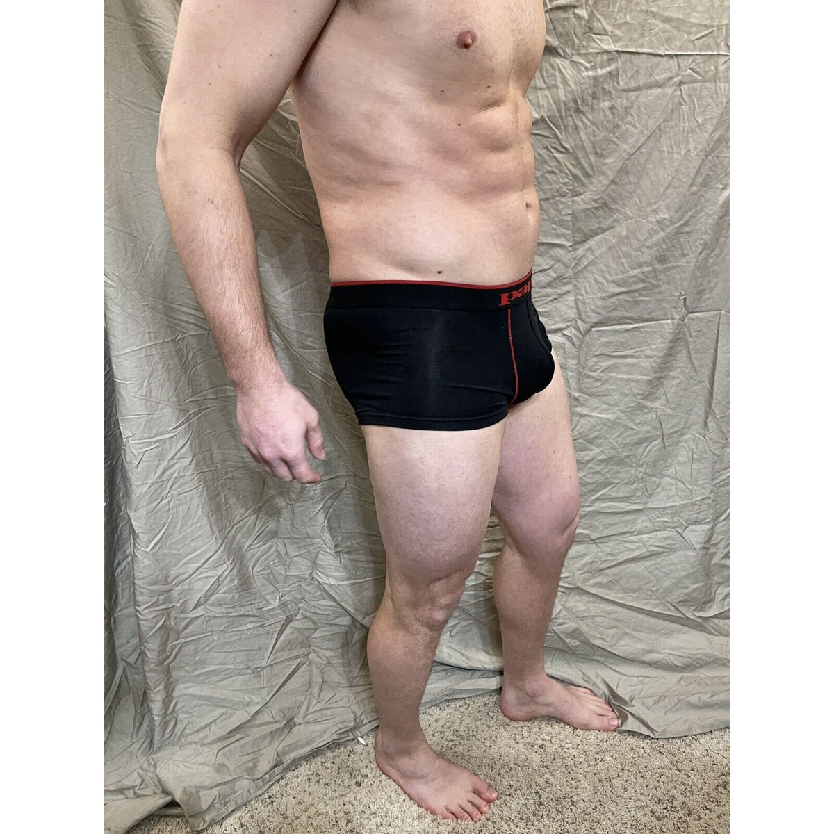 men's papi trunk small black athletic cut briefs New And Unworn