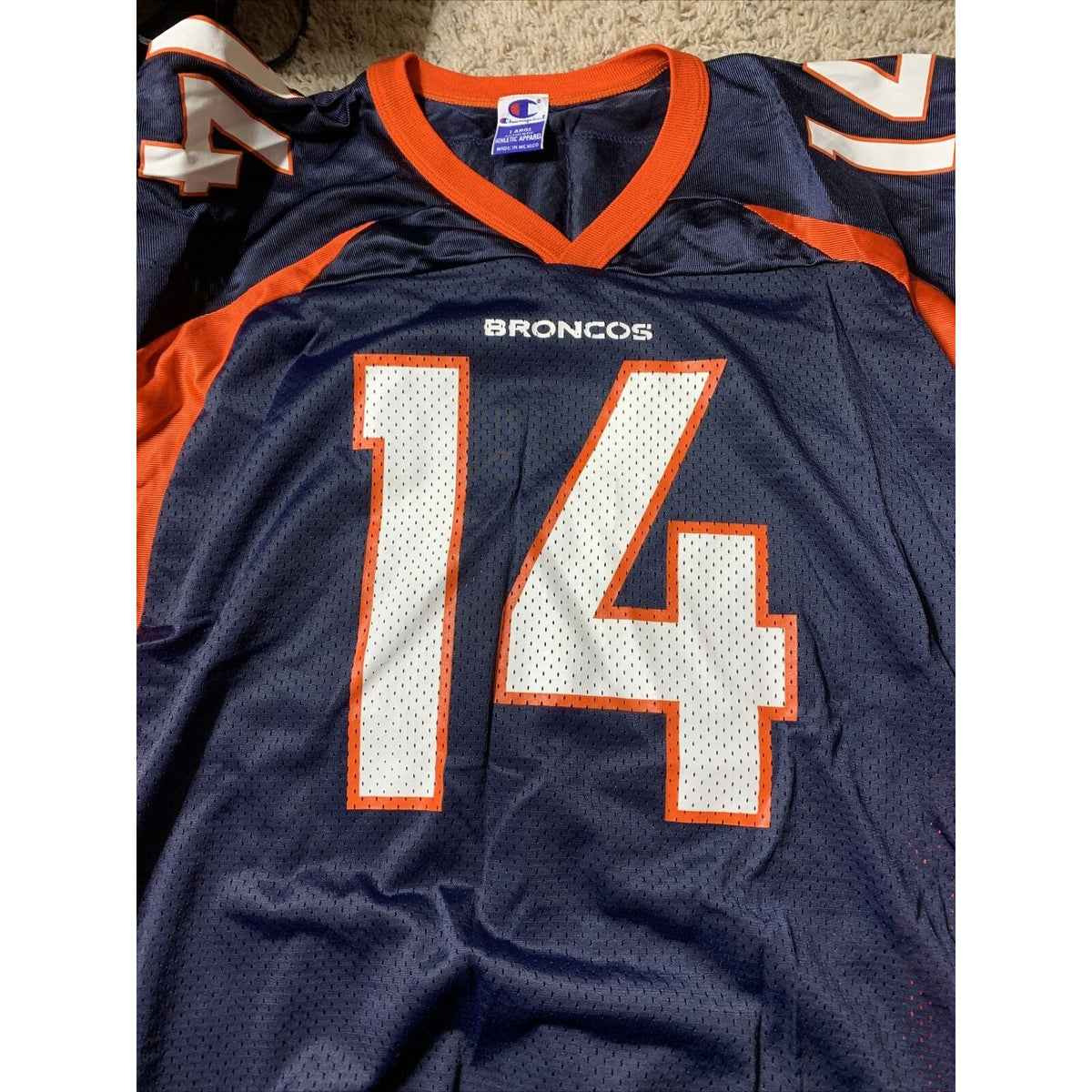 Brian Griese #14 Denver Broncos Authentic Vintage Champion Mens Jersey Size L-44