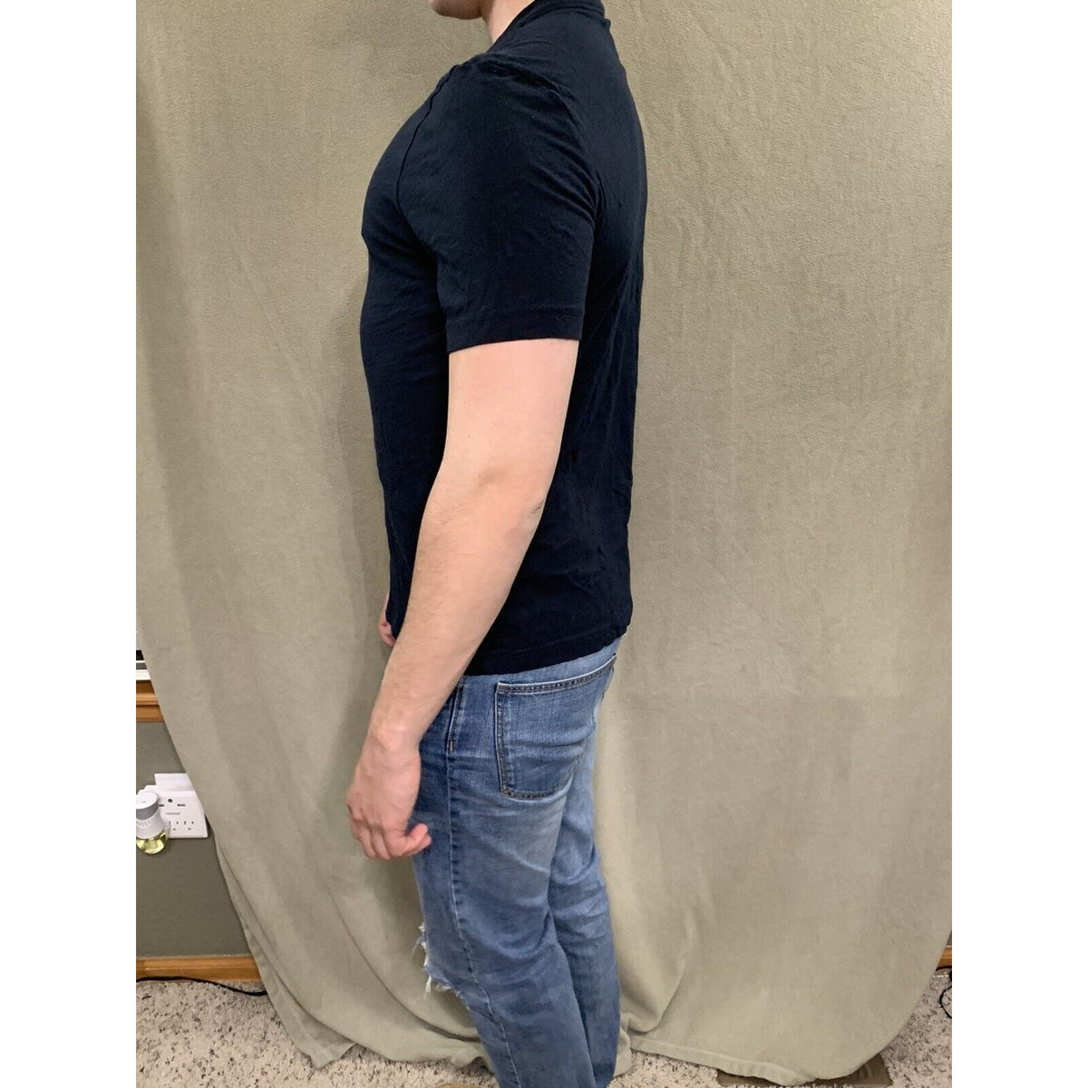 Men’s H&M Small Black Regular Fit Coupe Standard Shirt