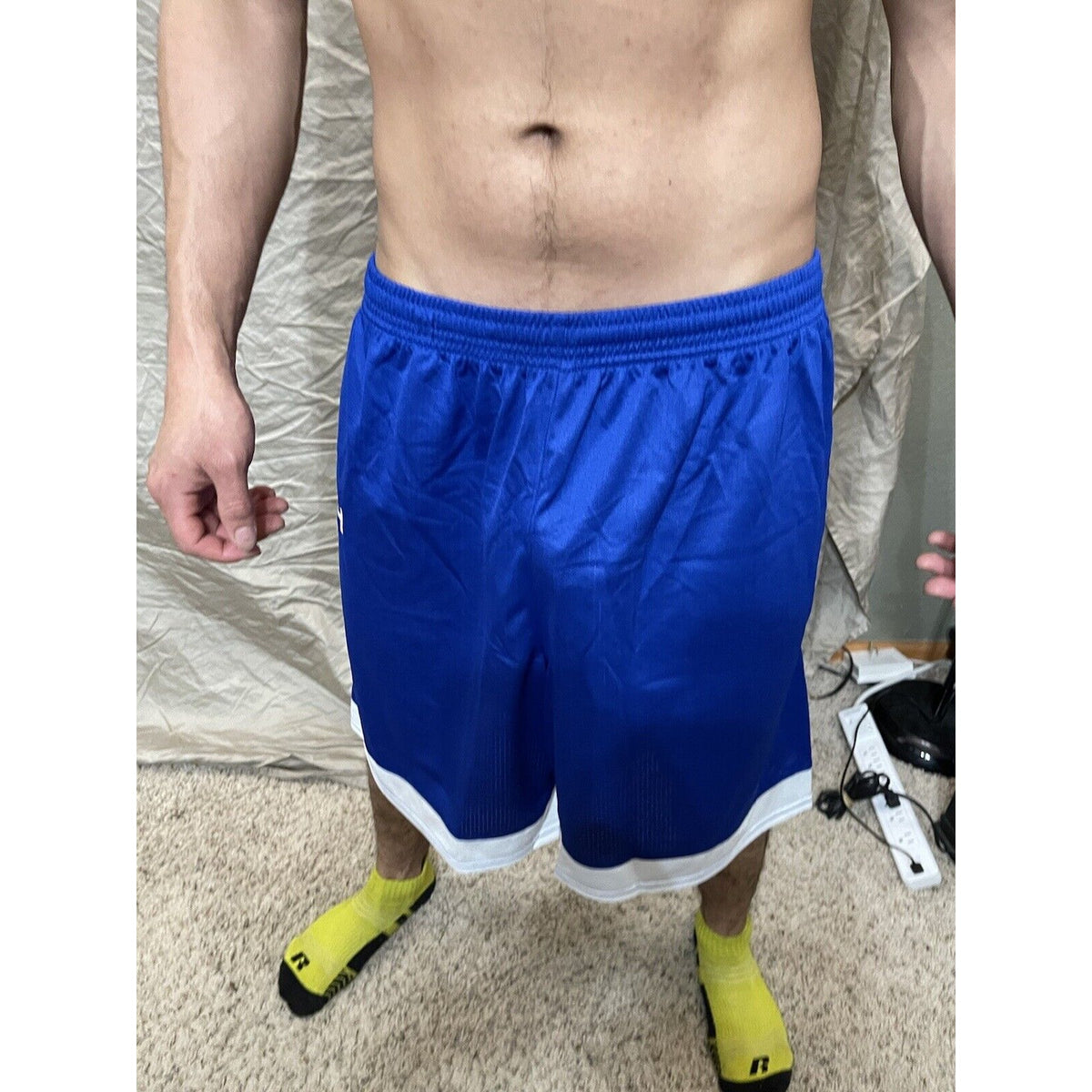 Men's Large  Royal Blue Under armour lacrosse style shorts