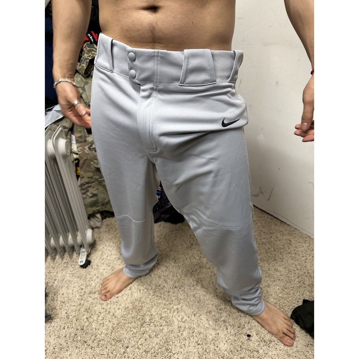 Men’s Gray Team Nike Baseball Pants Size Large