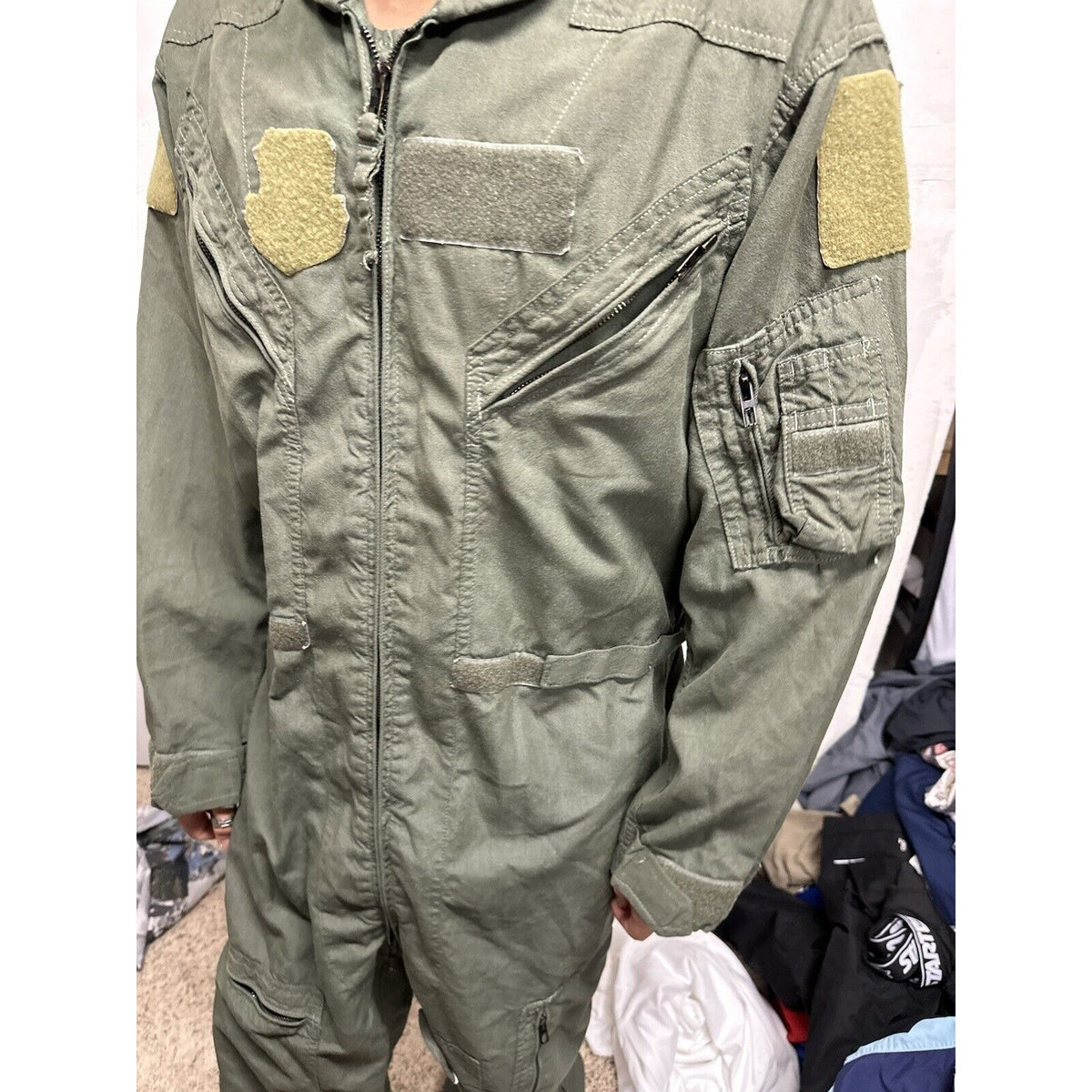 Men’s 42R Summer Fire Resistant USAF Military Uniform Flight Suit Major Rank