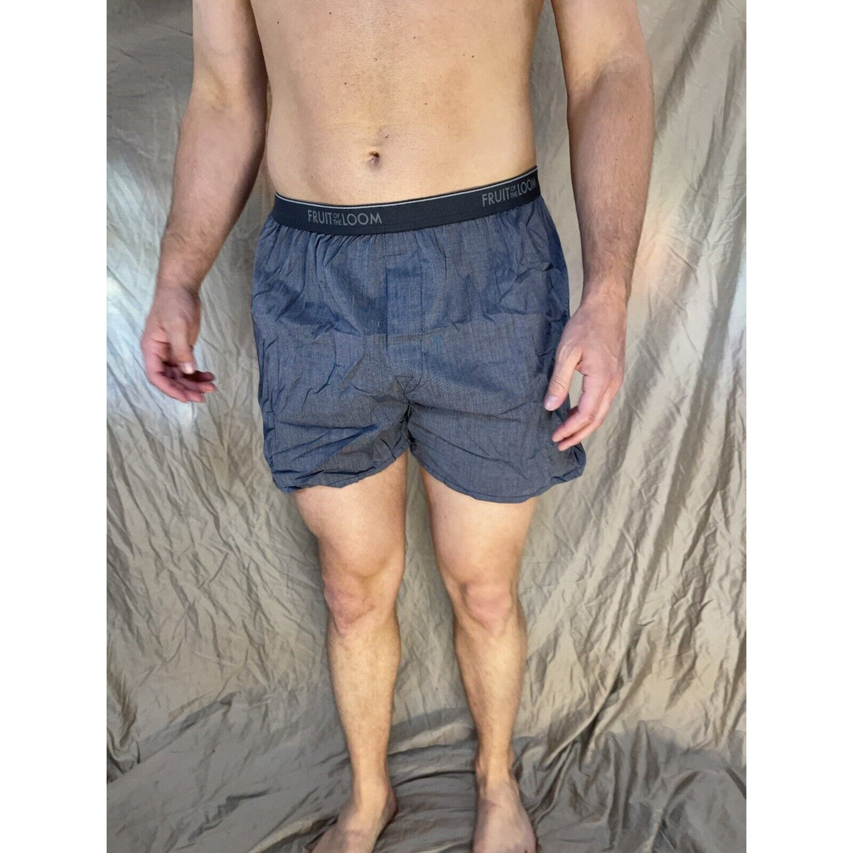 men's fruit of the loom Steel blue boxer shorts Size Small