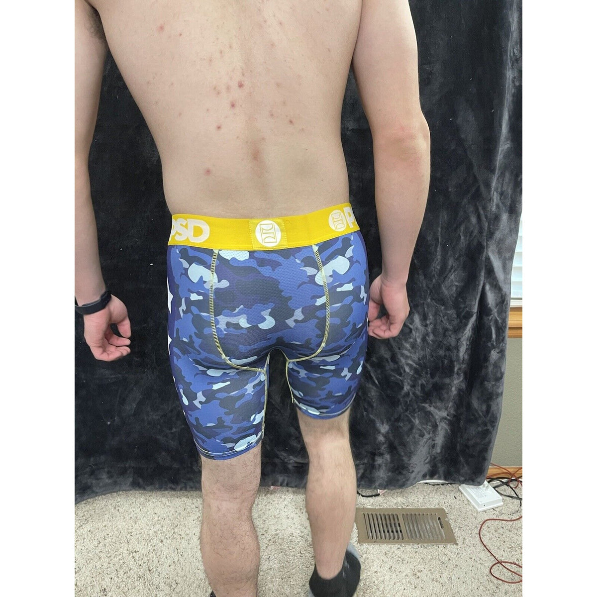 PSD Men’s Medium Merican Warface Boxer Briefs Blue Camo New
