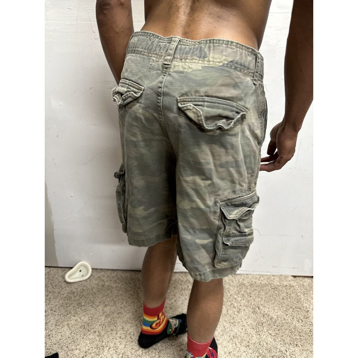 Men’s Camo Cargo Shorts Faded Glory Size 30