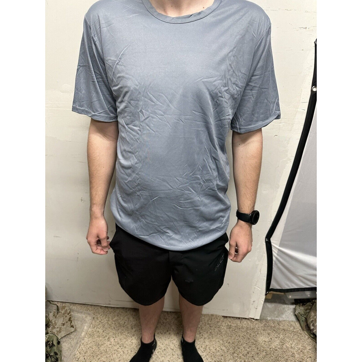 Men’s TKO Large Gray Short Sleeve Tshirt  polyester