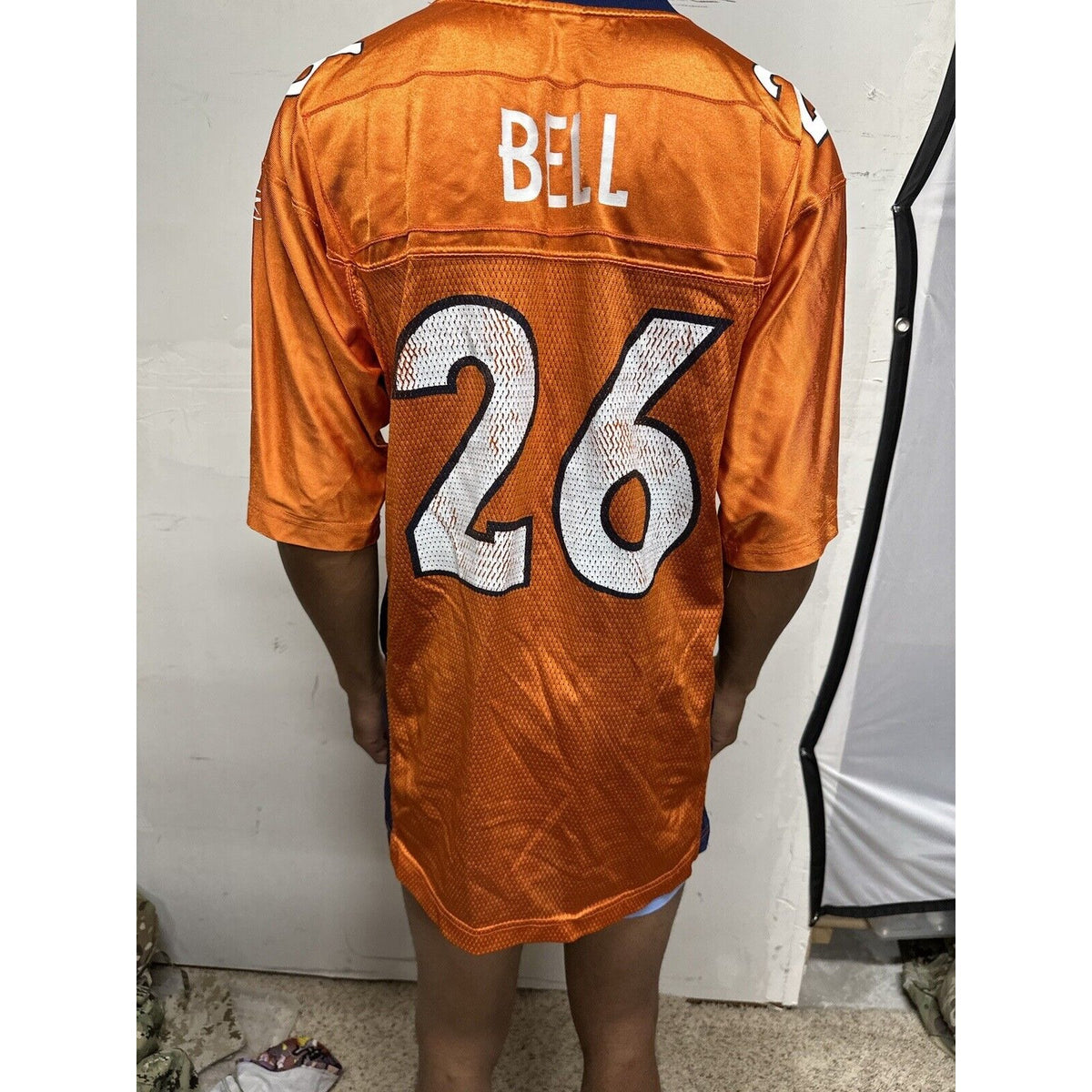 Men’s NFL Equipment Reebok Denver Broncos 26 Bell Football Jersey