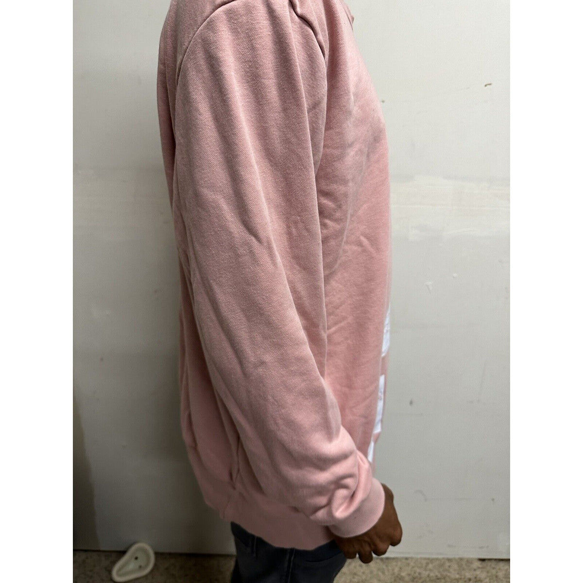 Men’s Pink Adidas Large Pullover Sweatshirt Long Sleeve