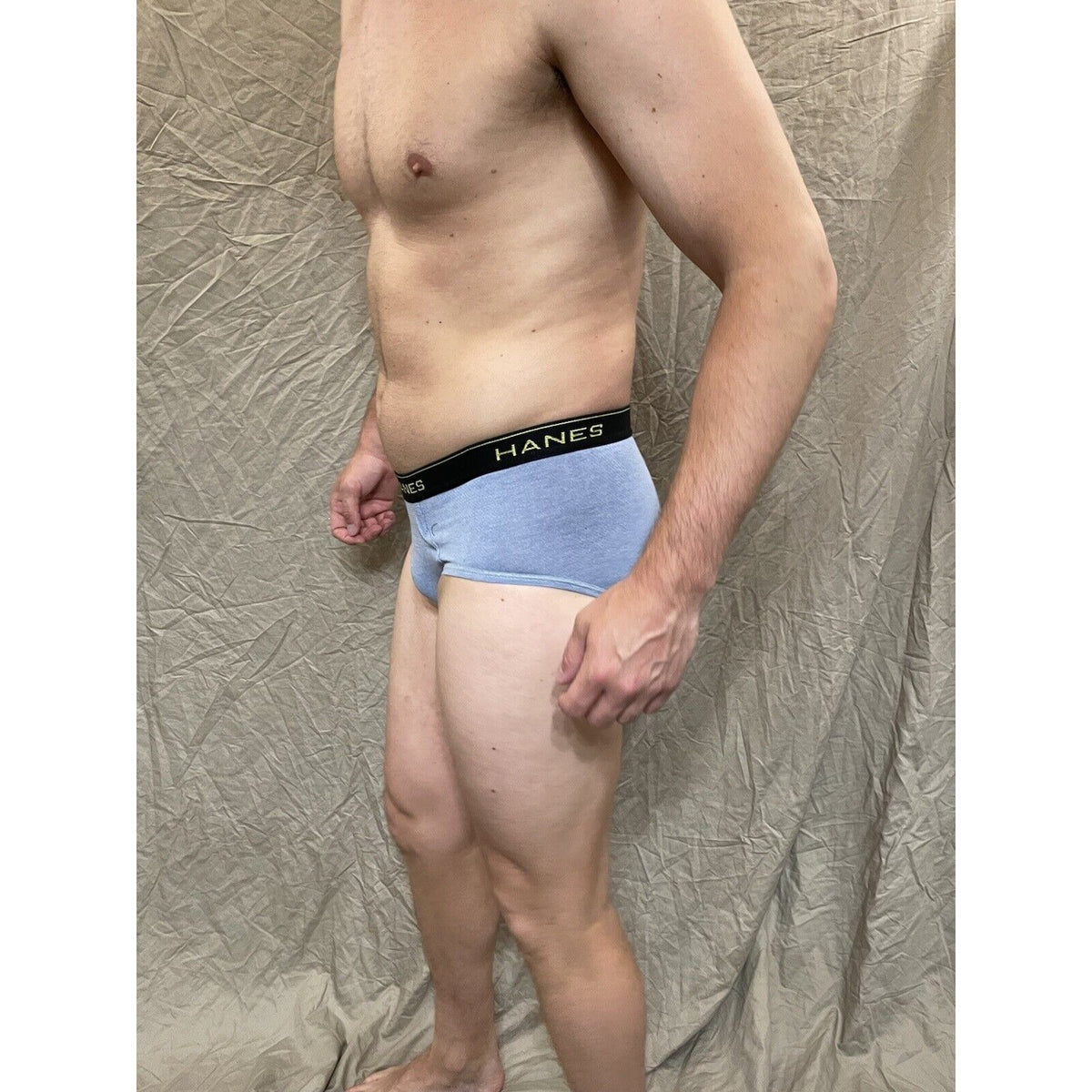 men's light blue comfort cool brief small Hanes