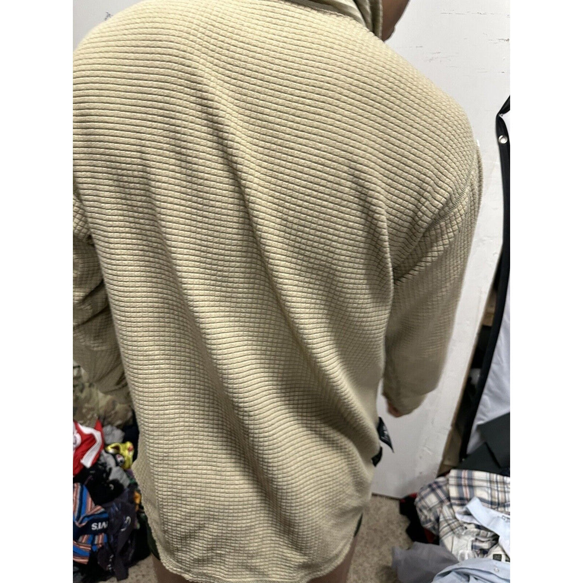 Men’s Tan Half Zip Polartec Official Gen III Army Issue Long Sleeve Pullover