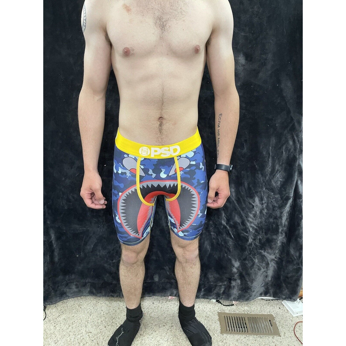 PSD Men’s Medium Merican Warface Boxer Briefs Blue Camo New