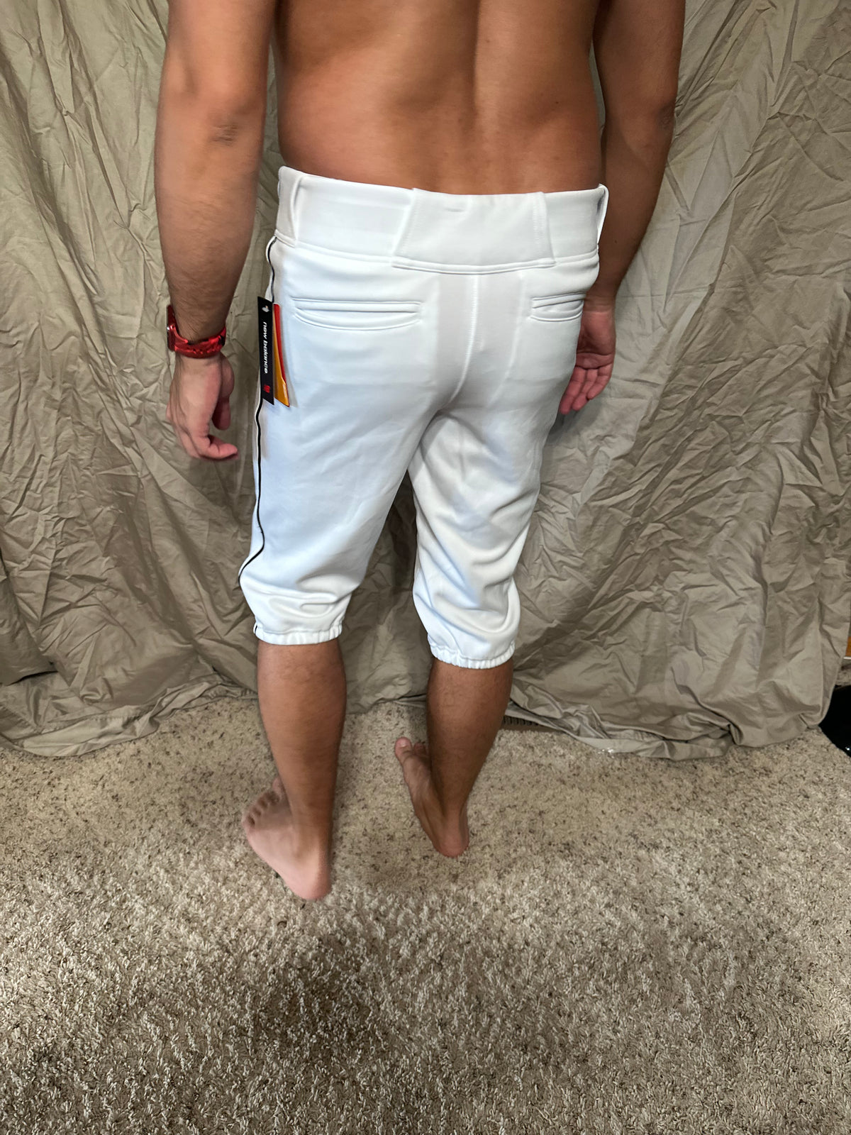 Youth boys large white new balance baseball pants new with tags