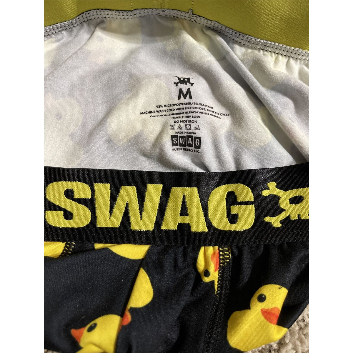 SWAG Boxer Brief - Just Ducky Duck Print - Medium