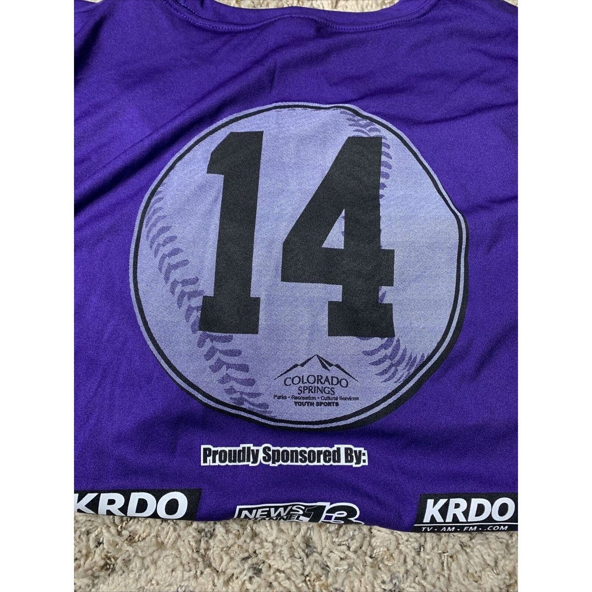 Colorado Rockies Moisture Wicking Sport-tek T-shirt Large