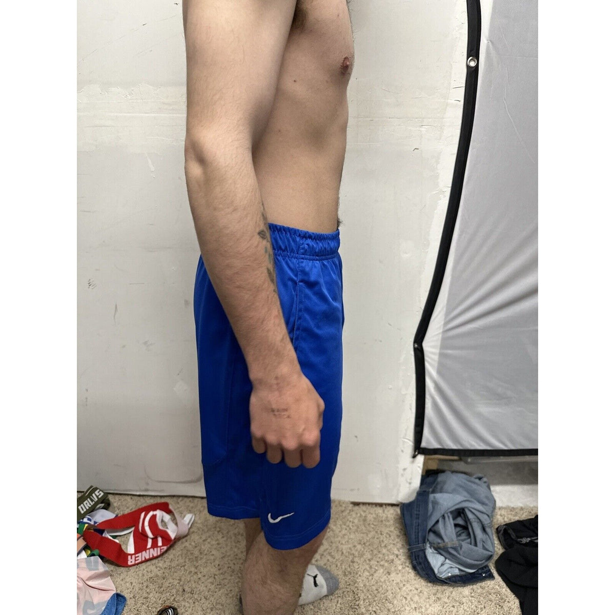 Men’s Air Force Blue Nike Dri Fit Small Workout Shorts