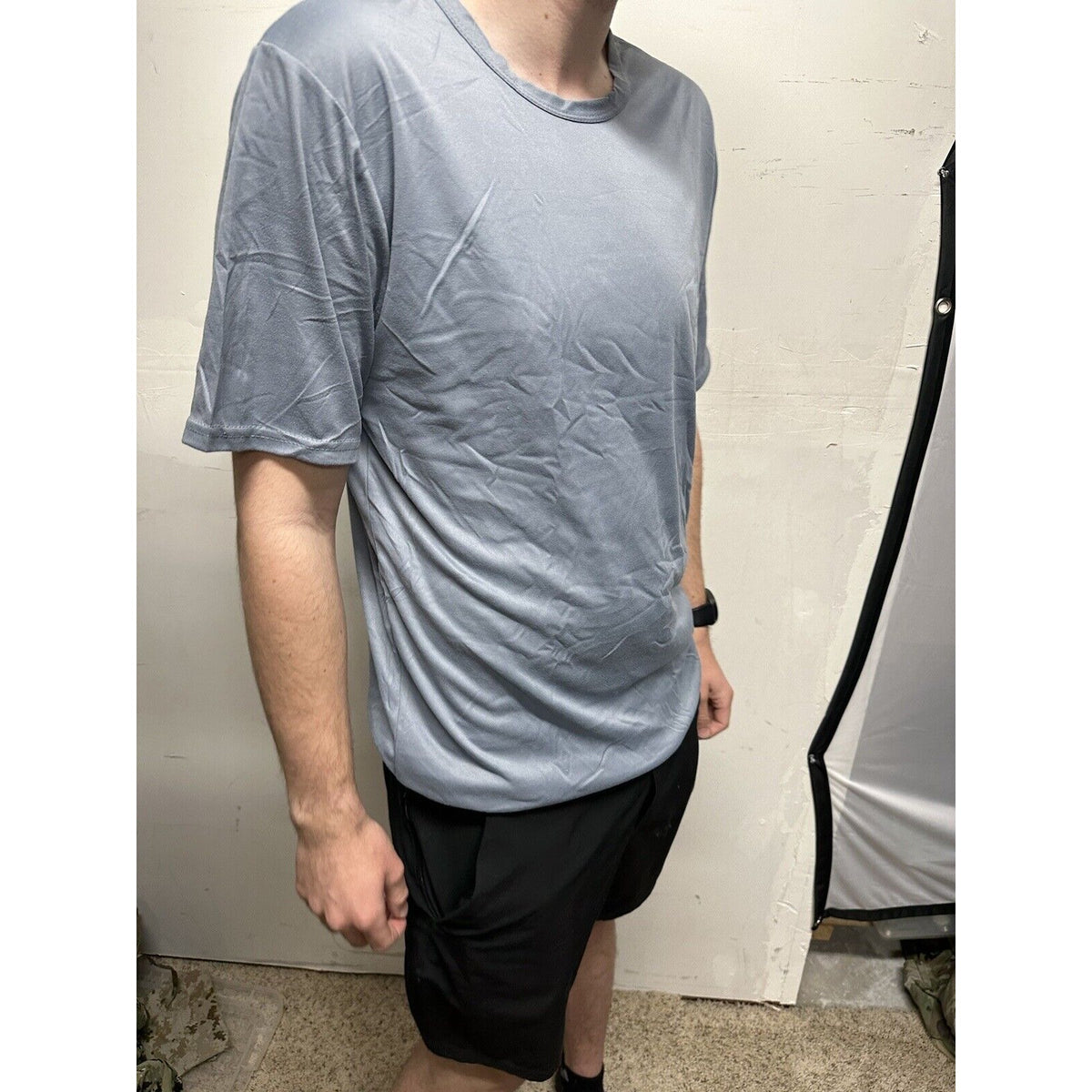 Men’s TKO Large Gray Short Sleeve Tshirt  polyester