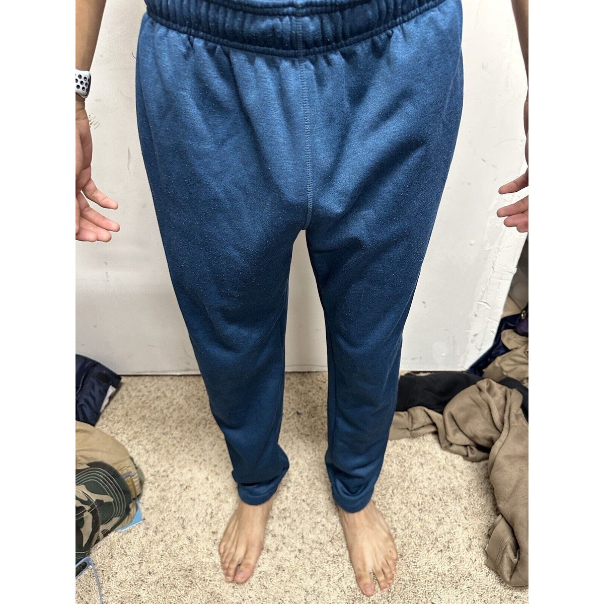 Men’s Blue/green AND1 Medium Sweatpants With Pockets