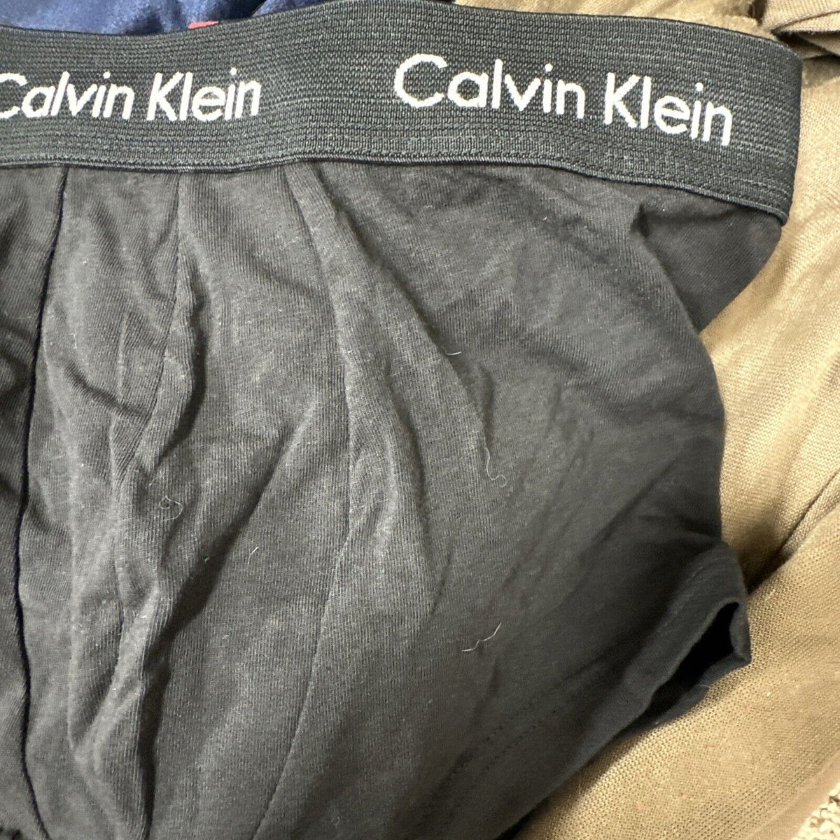 Men’s Black Calvin Klein Small Trunk Style Boxer Briefs