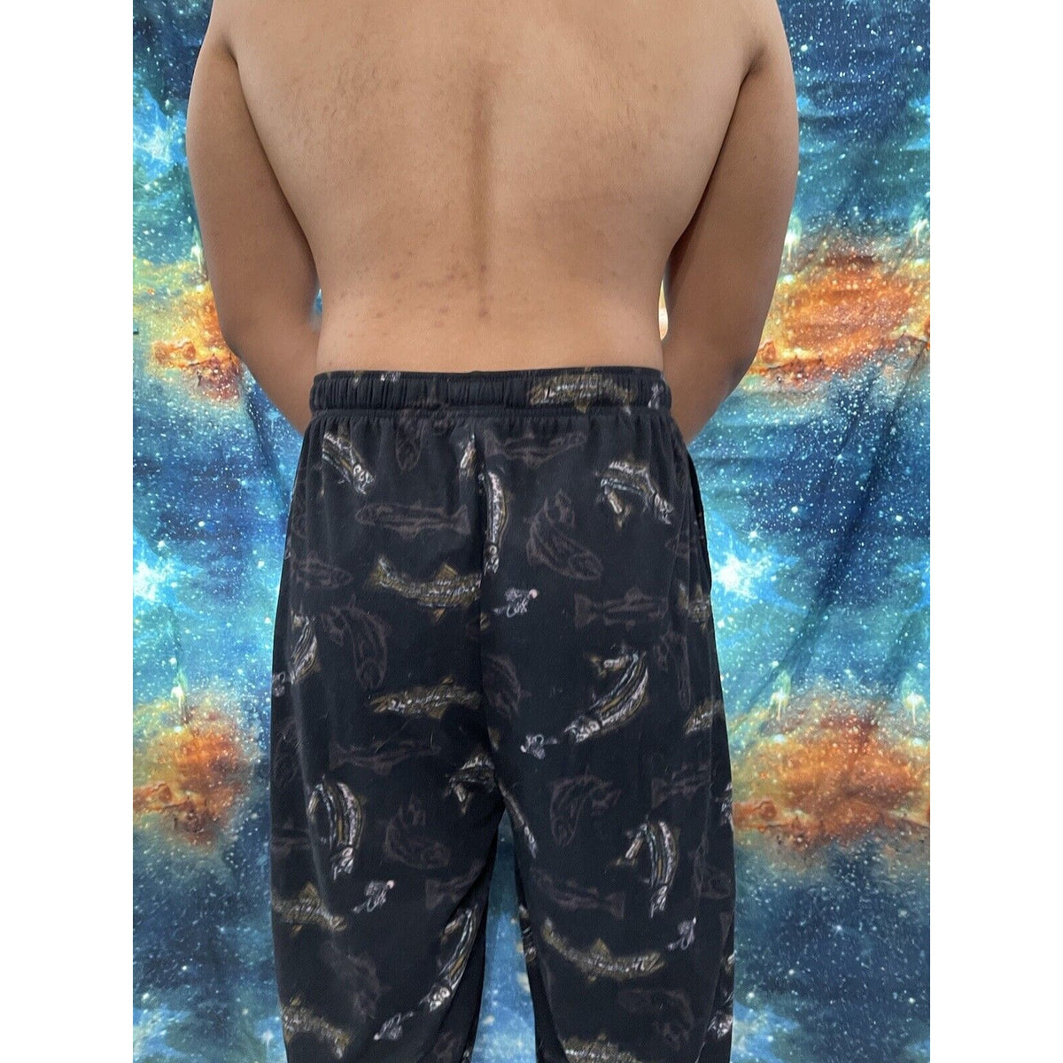 Men’s Fish Black Croft and Barrow Sleep wear pants large