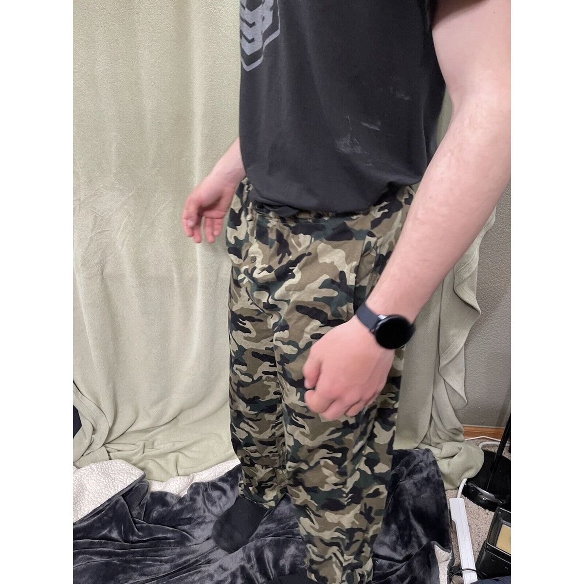 Men’s Medium Cotton Camo Addiction Lounge Pants Sleepwear Pajamas