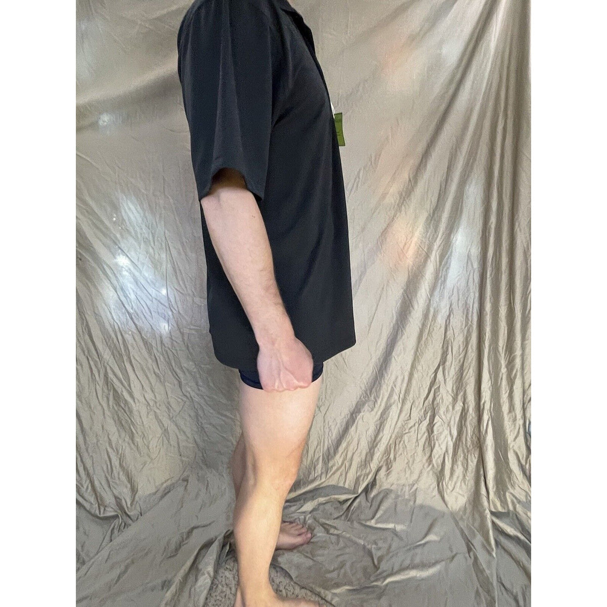 men's black polo large port authority SAMC army