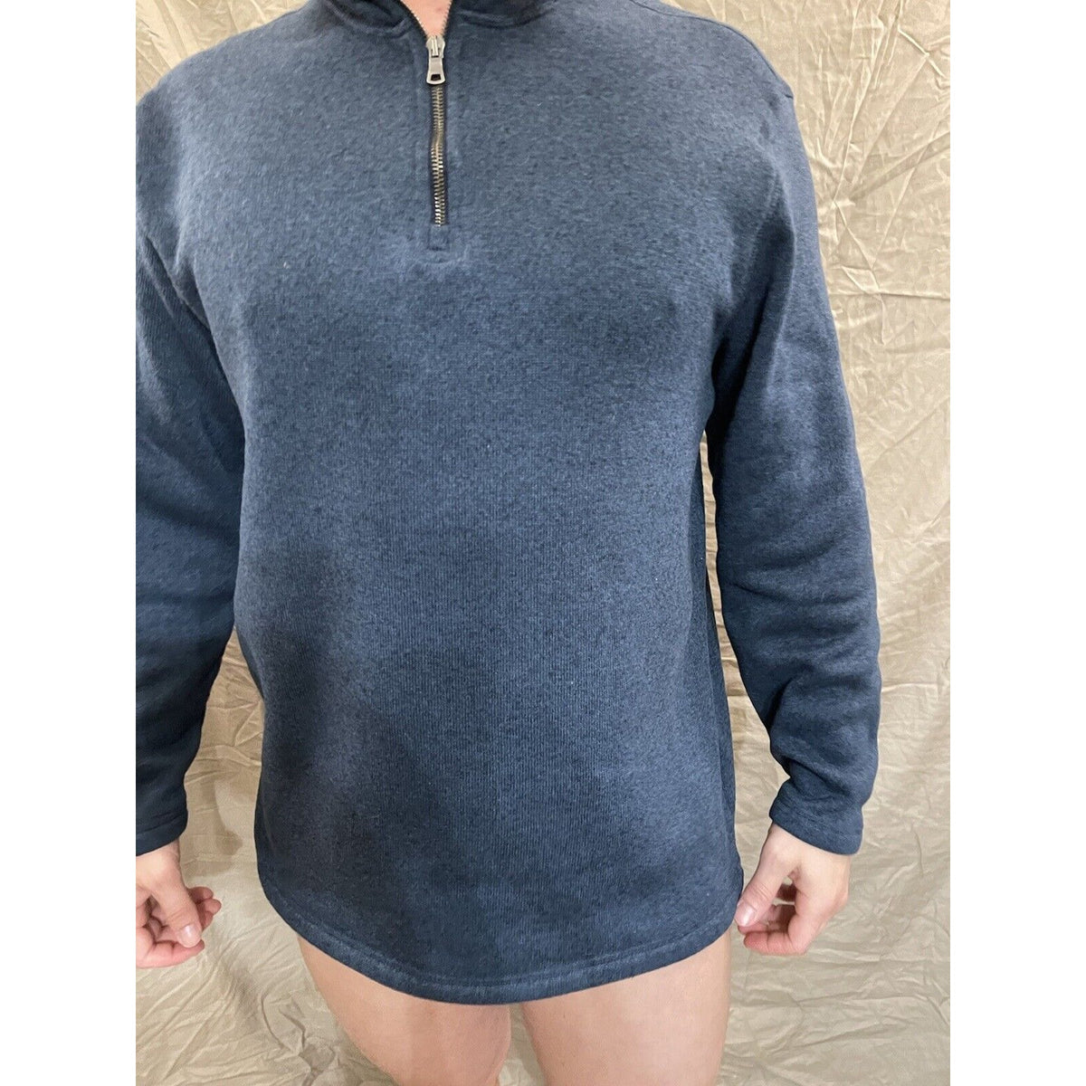 Men's Arrow XL blue quarter zip pullover sweater