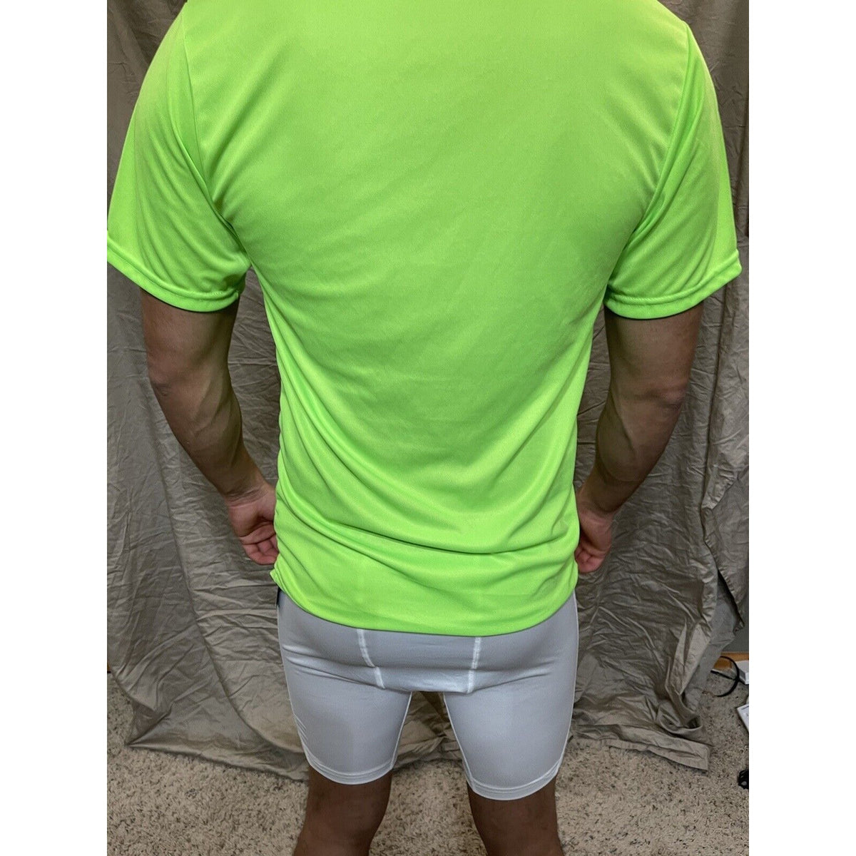Men's Augusta Sportswear Moisture Management Athletic shirt Neon Green Medium