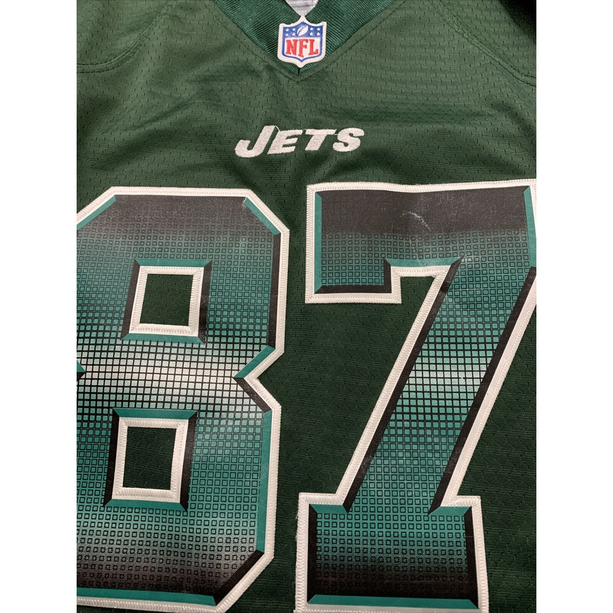 NFL New York Jets #87 Eric Decker Nike Green On Field Jersey Size Large