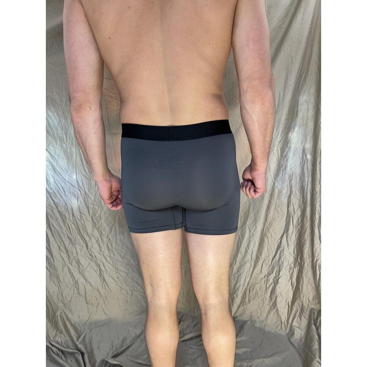 men's gray volcom Medium athletic compression boxer briefs