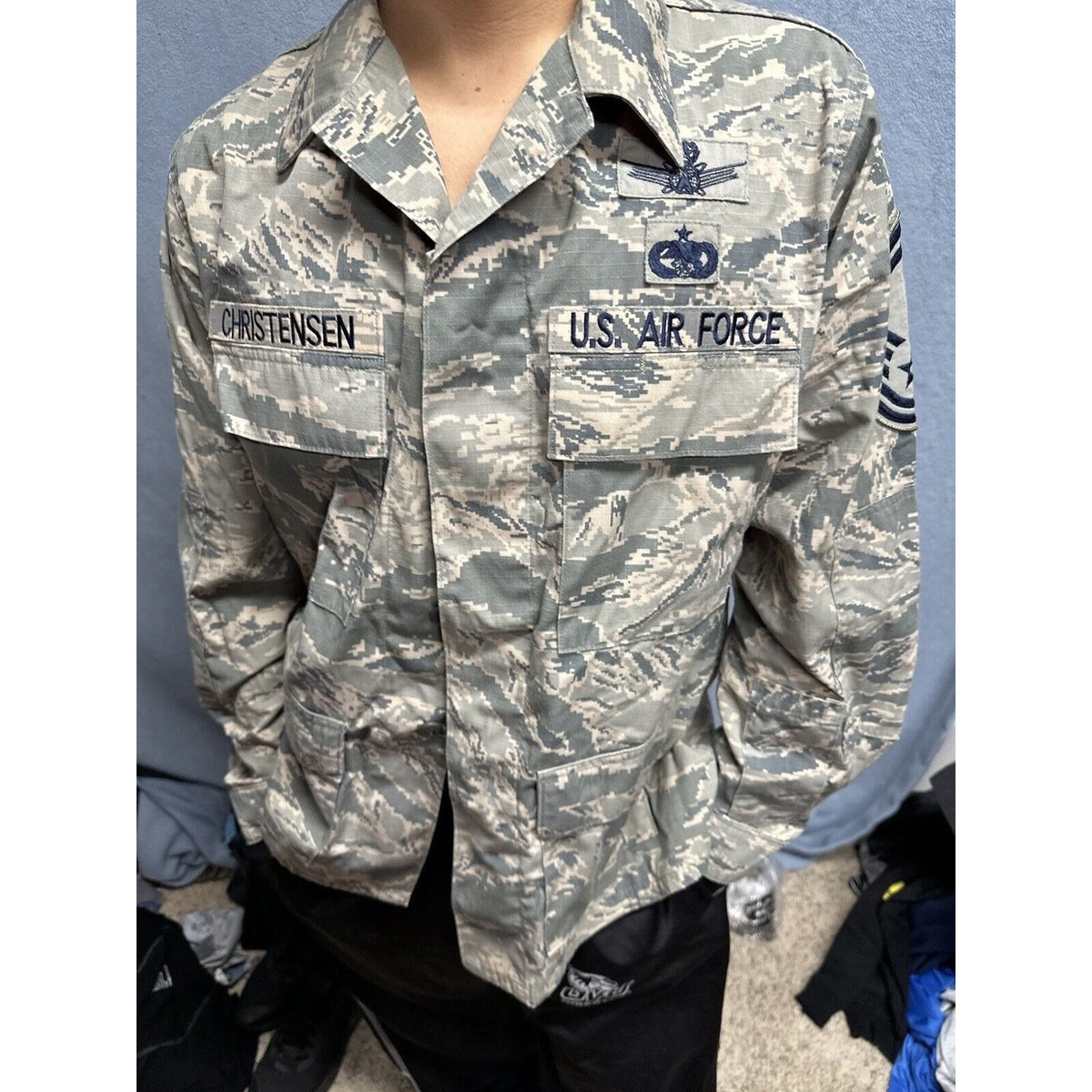Men’s Abu Airman Battle Uniform Civil Air Patrol 40R Coat Blouse USAF Uniform