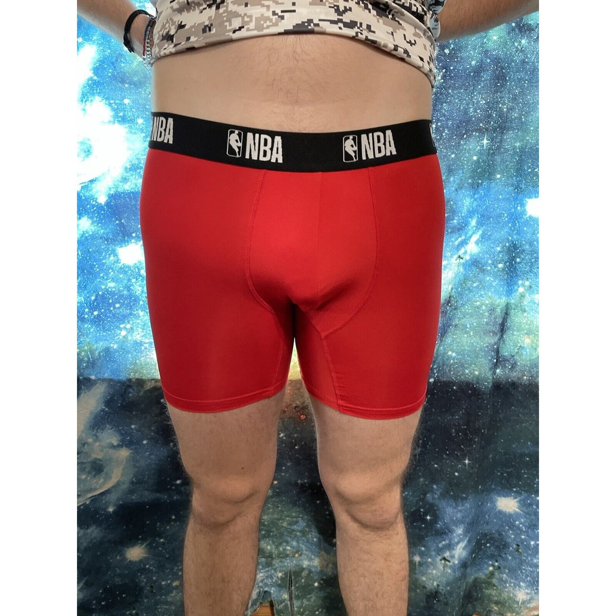 Men's NBA XL Red Compression Shorts