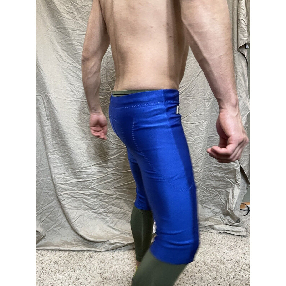 Men's Royal Blue Russell Athletic Football Pants Large