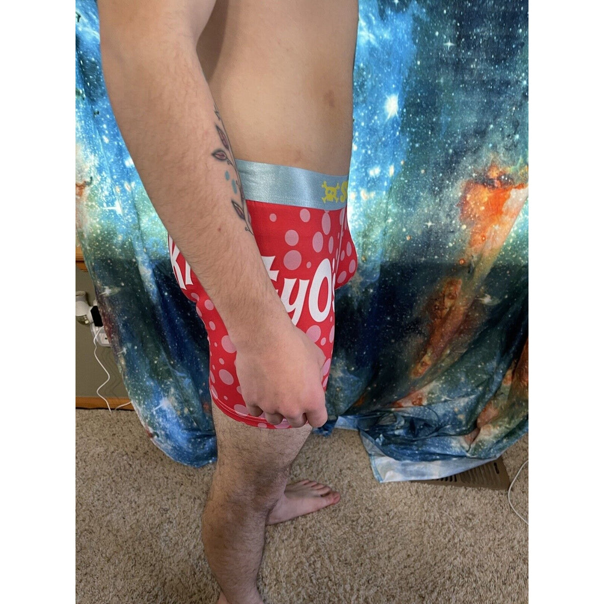 NWT Swag Boxers The Simpsons Krustyos Mens Boxer Briefs M Red  New And Unworn