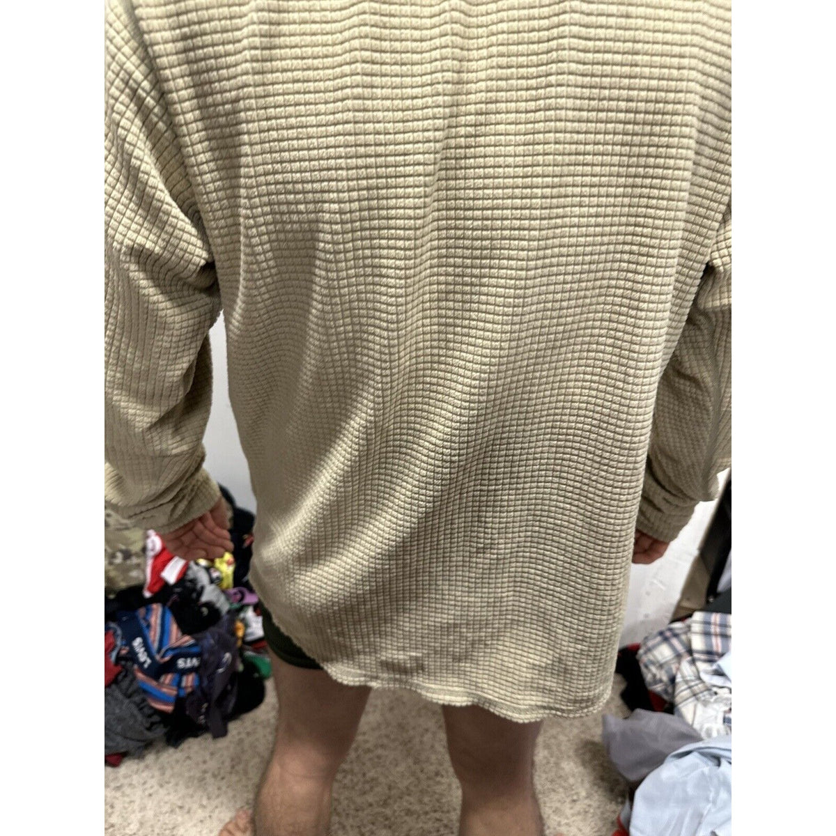 Men’s Tan Half Zip Polartec Official Gen III Army Issue Long Sleeve Pullover