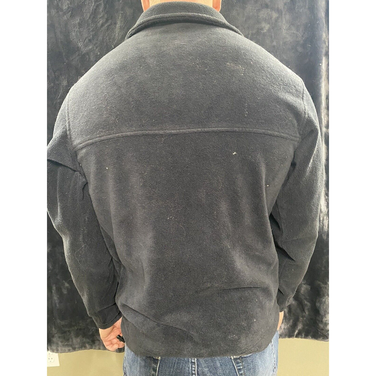 COLUMBIA Men’s Medium Black Full-zip Fleece Jacket