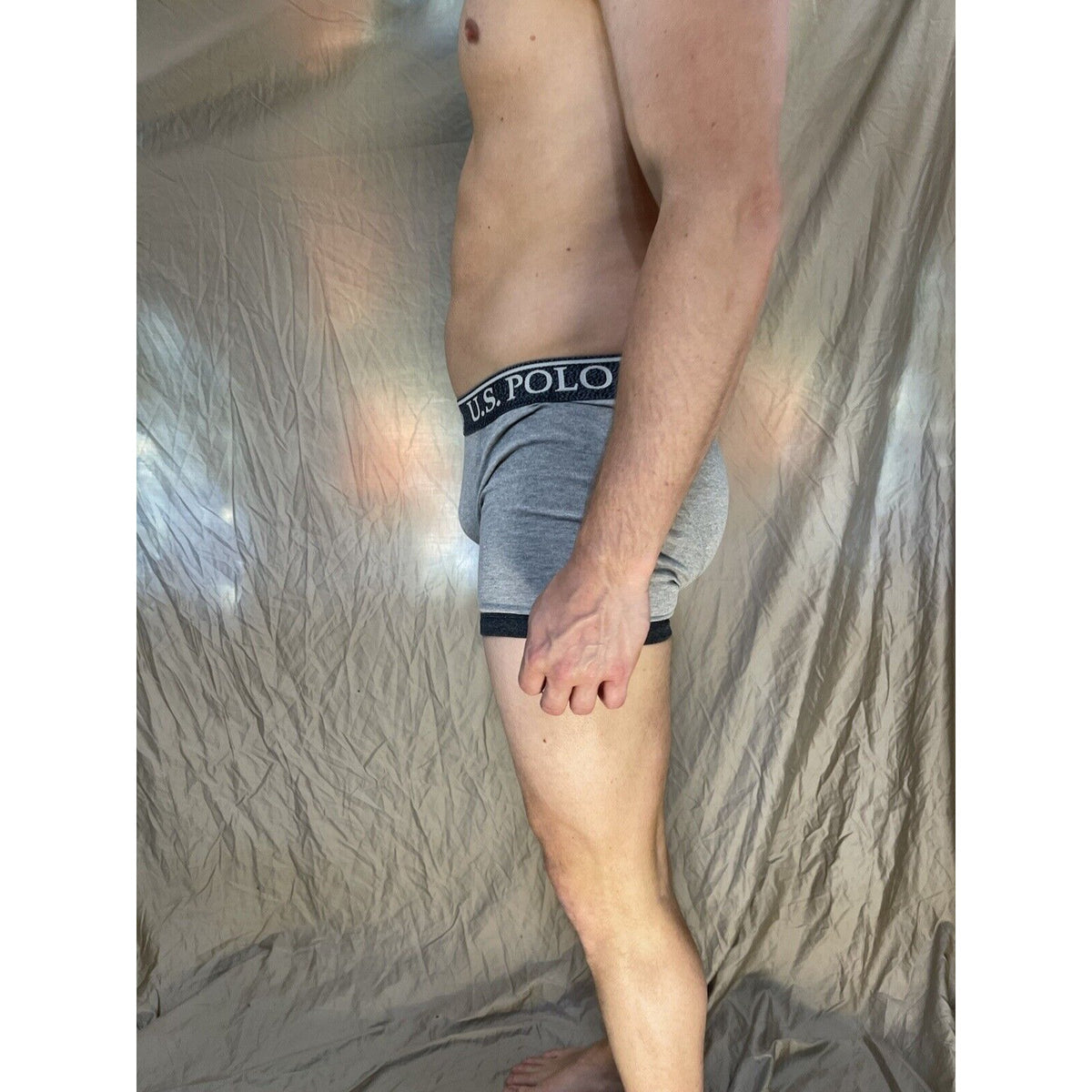 men's u.s. polo assn small Dark And Light gray boxer briefs