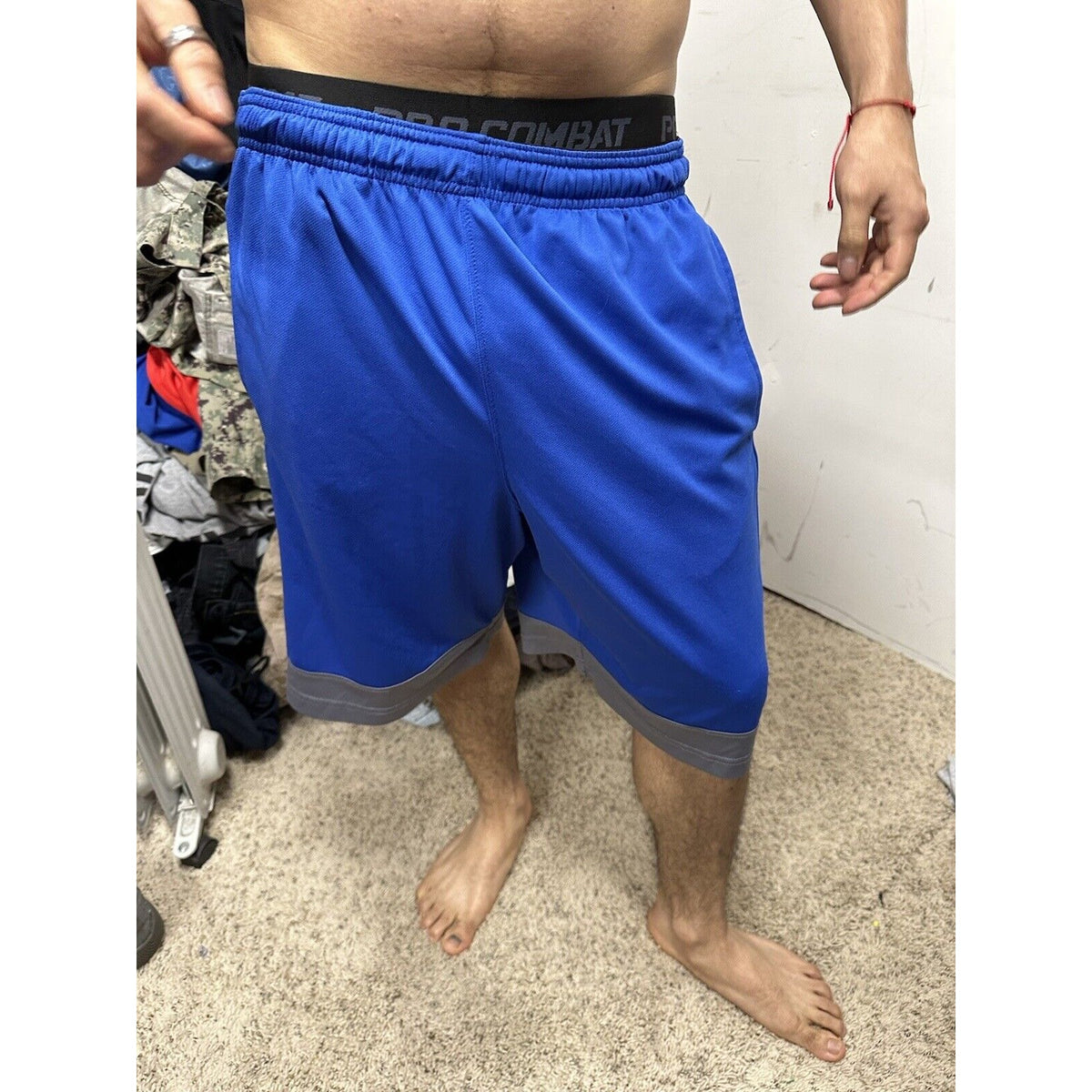 Men’s Blue USAFA Falcons Air Force Academy Russell Size Medium Shorts