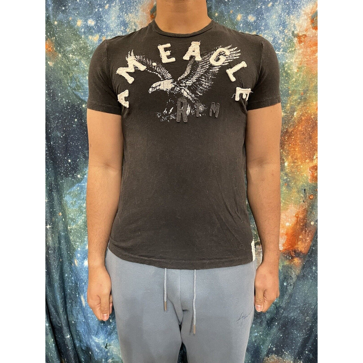 Men’s black American Eagle Mediuk Vintage fit black short sleeve t-shirt