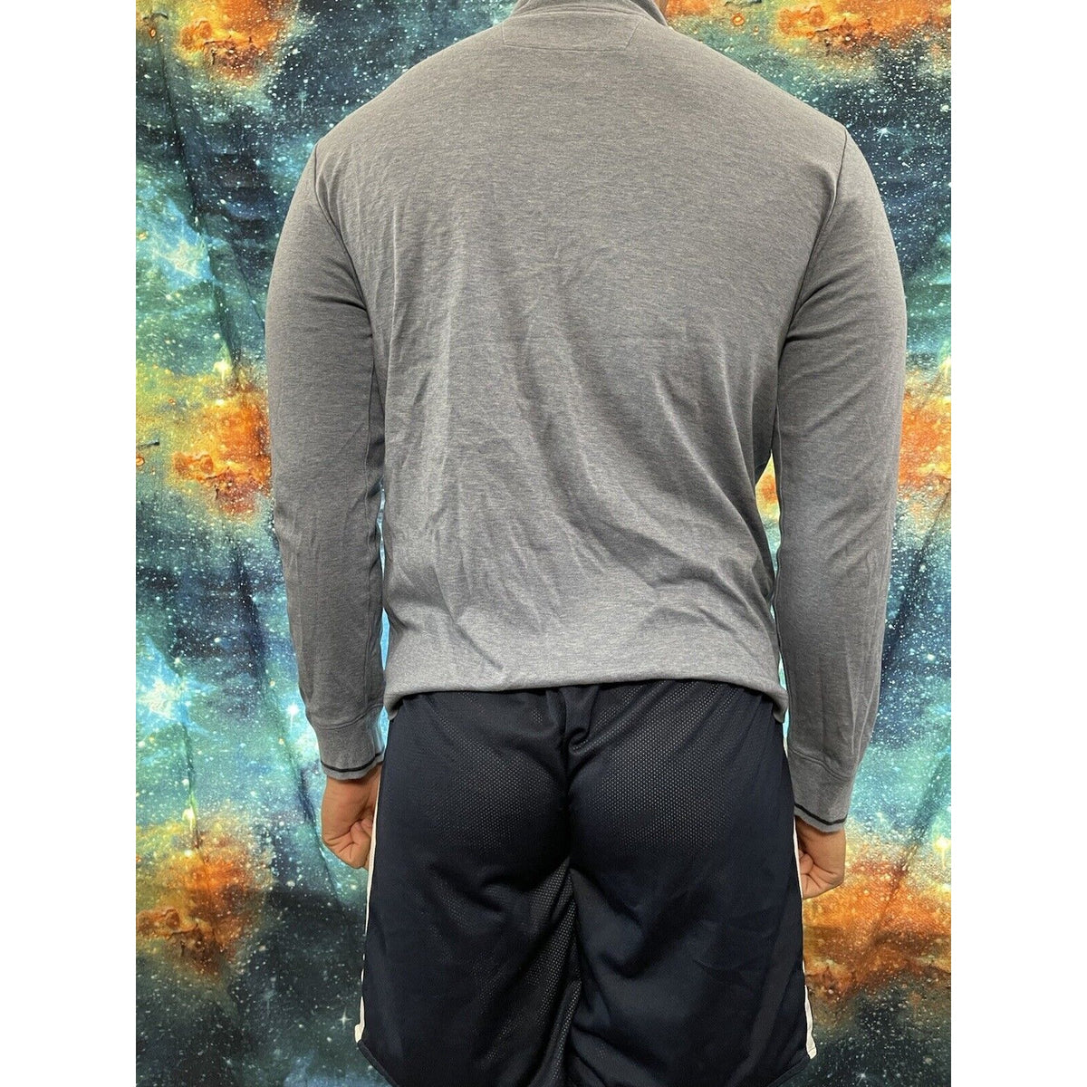 Men’s Banana Republic Medium light blue 1/4 zip long sleeve pullover