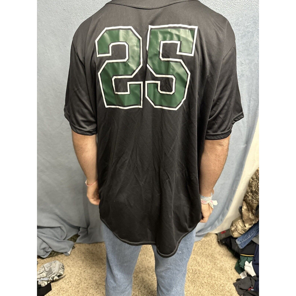 Men’s Augusta Sportswear Black Large Eagles Baseball Jersey