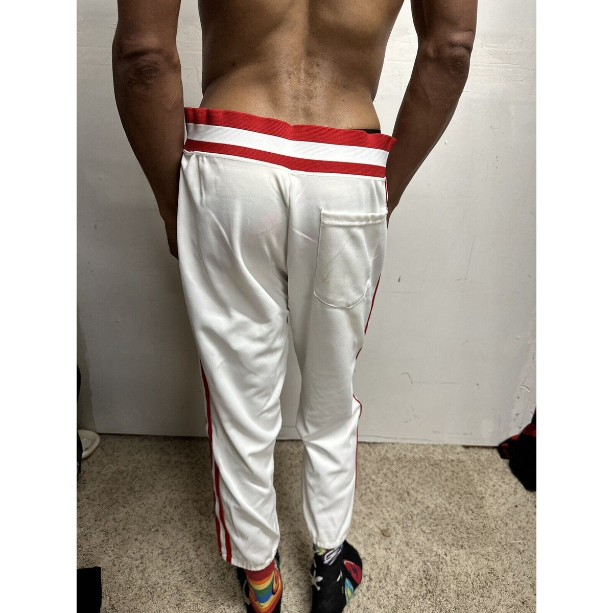 Men’s Pride XL Baseball Pants White And Red