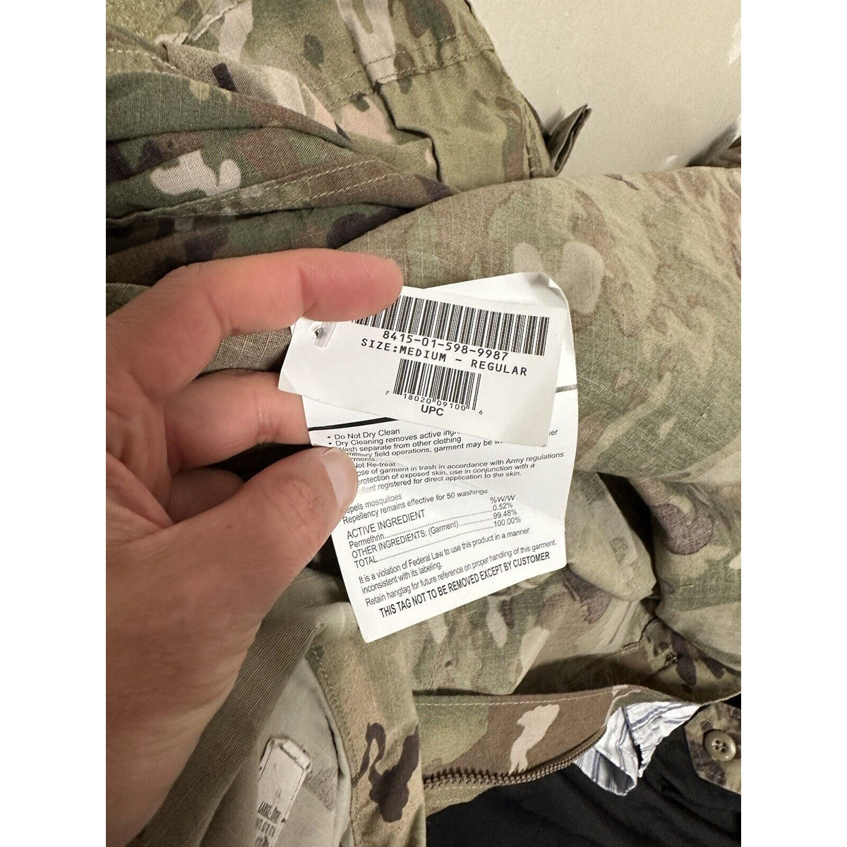 Men’s Ocp Top Coat Army Blouse USAF Flame Resistant  w/ tags and patches
