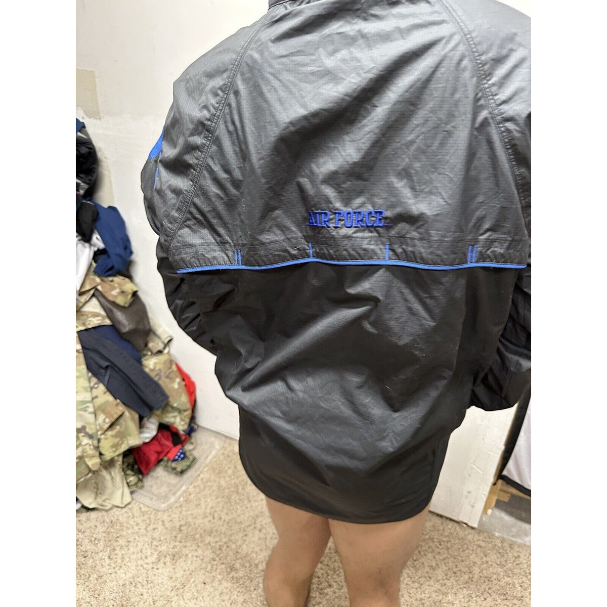 Men’s Nike Storm Fit Medium Blue USAFA Air Force Falcons Rain Jacket