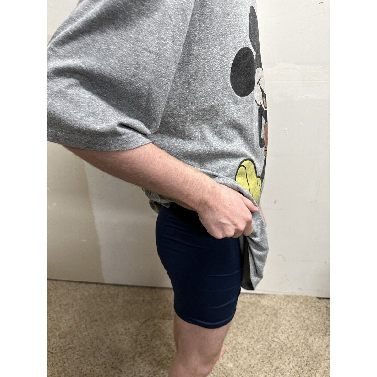 men’s 3XL disney gray short sleeve tshirt mickey mouse
