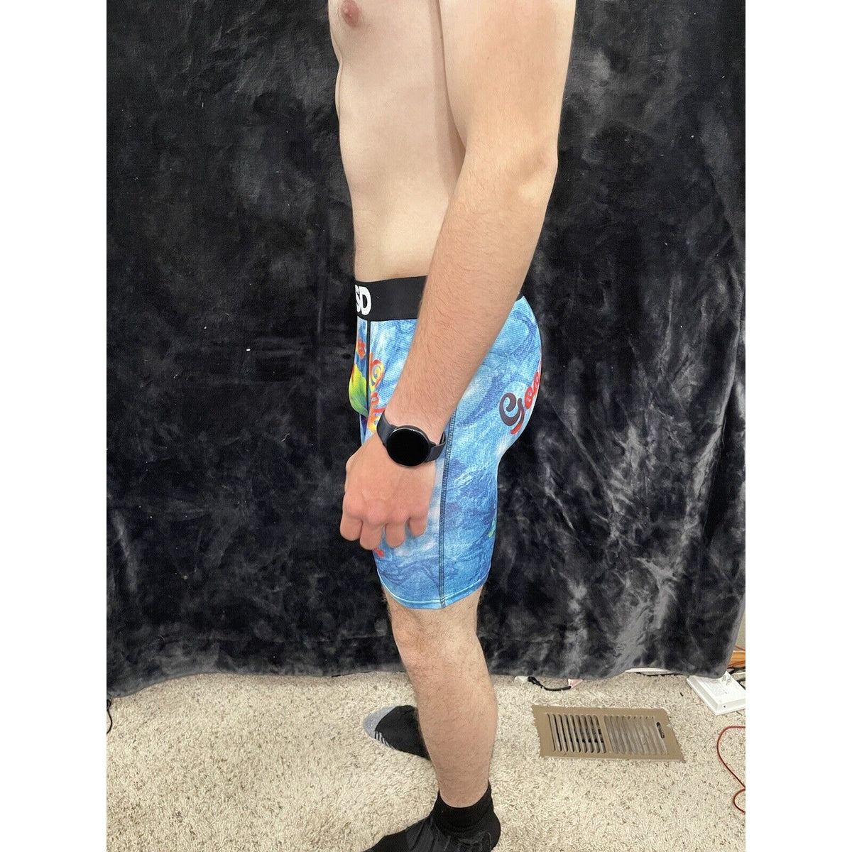 Men’s PSD Large Good Vibes Only Boxer Briefs Multicolor Bob Ross